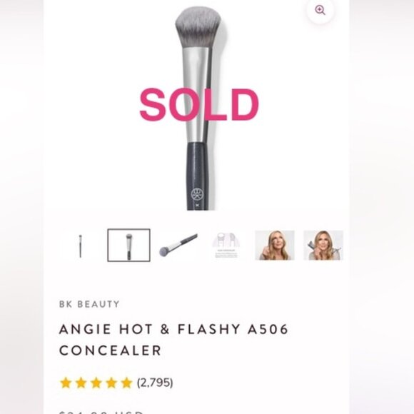 SOLD Angie Hot & Flashy A506 Concealer Brush - Black - Picture 1 of 8